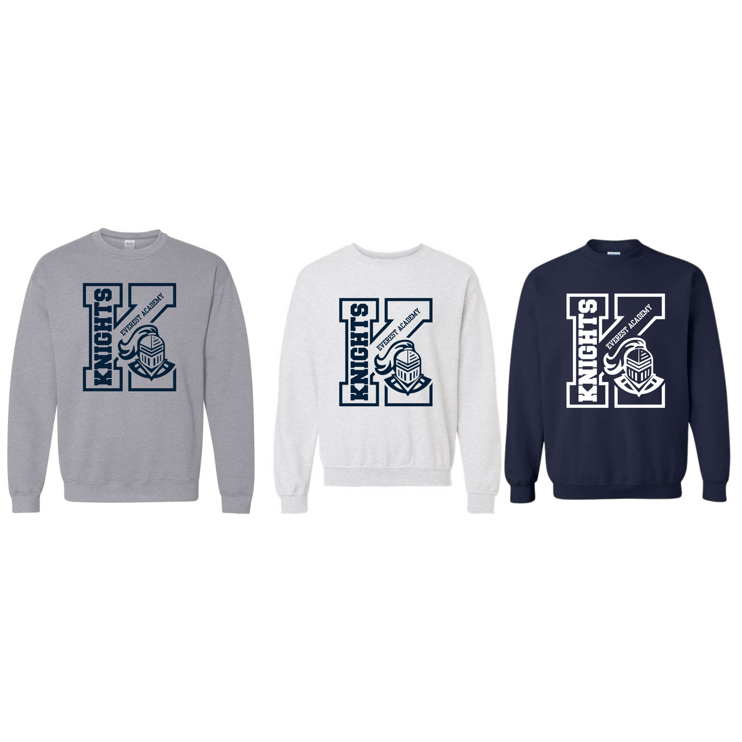 Youth K Knights Design Crewneck Sweatshirt