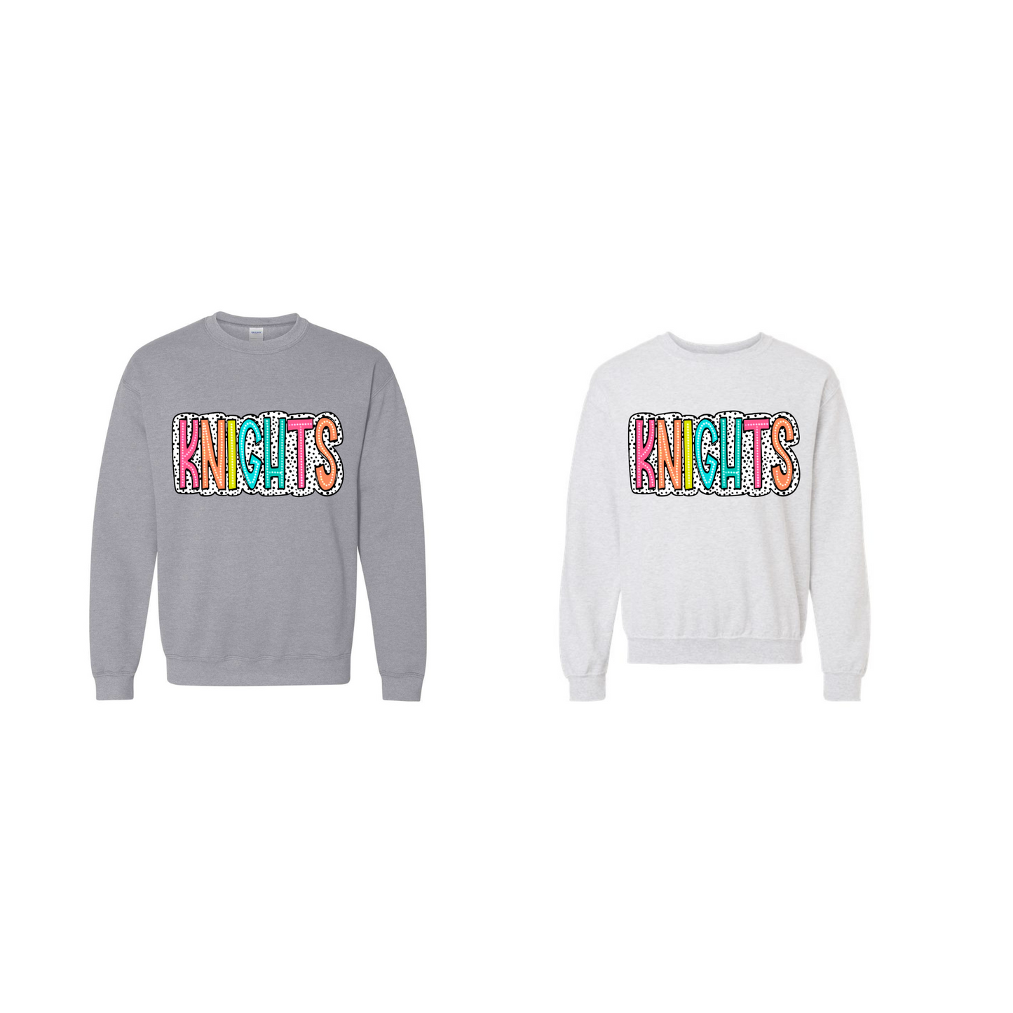 Youth Dots Design Crewneck Sweatshirt