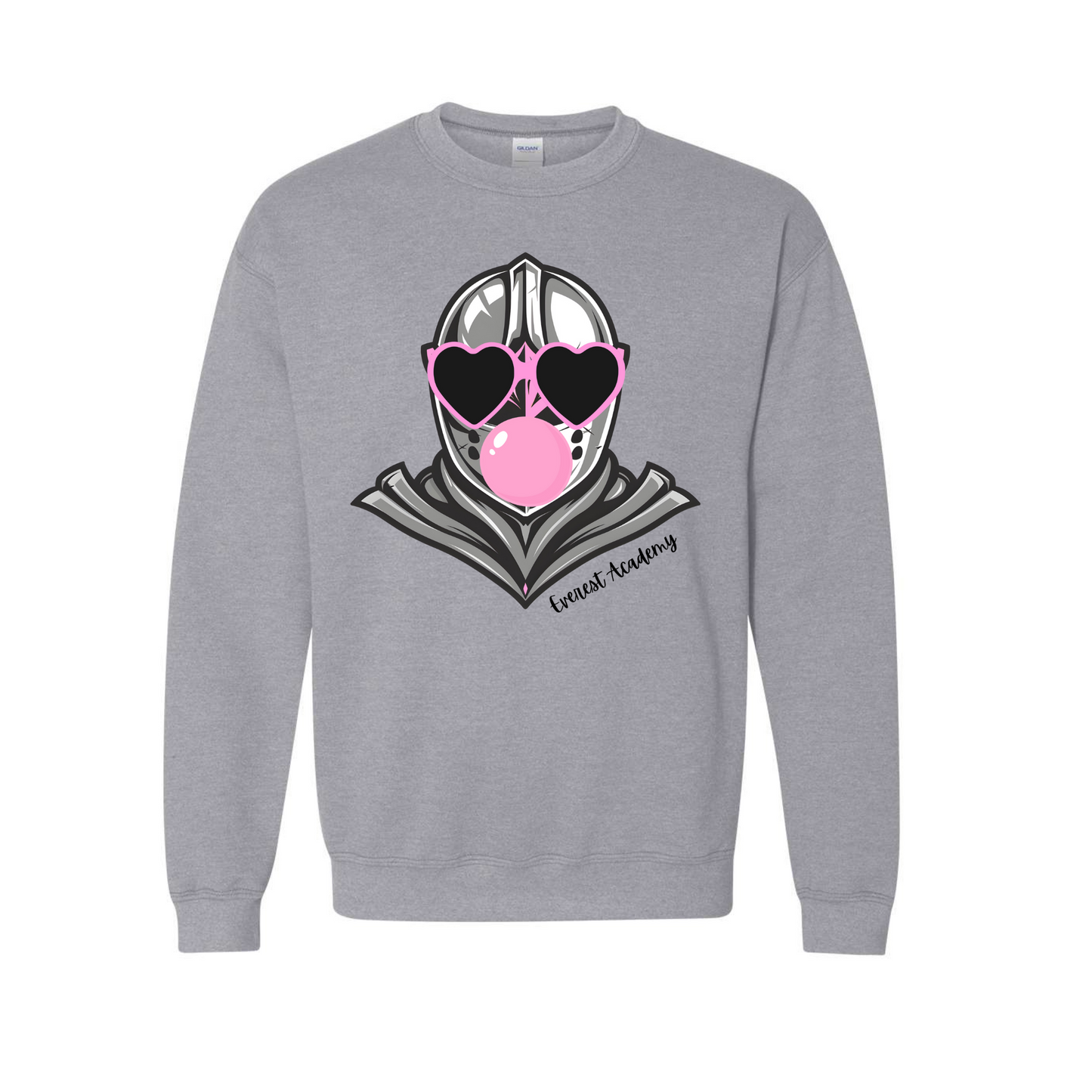 Youth Bubble Gum Knight Crewneck Sweatshirt