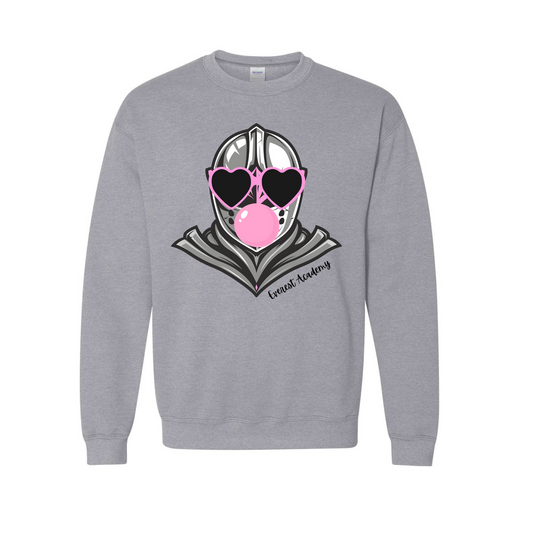 Youth Bubble Gum Knight  Crewneck Sweatshirt