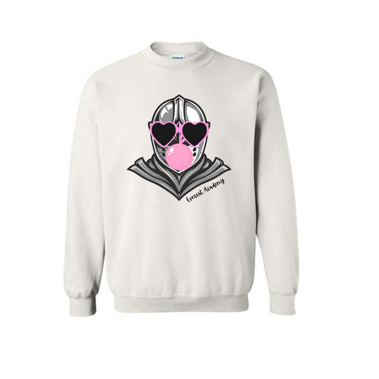 Adult Bubble Gum Knight Crewneck Sweatshirt