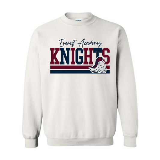 Youth Maroon/Navy Design Crewneck Sweatshirt