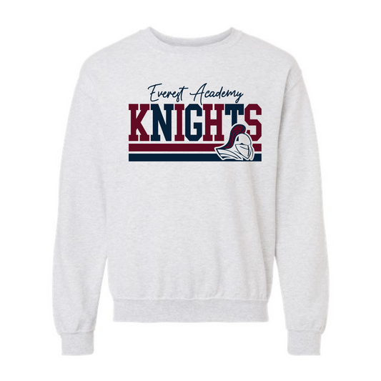 Adult Maroon/Navy Crewneck Sweatshirt