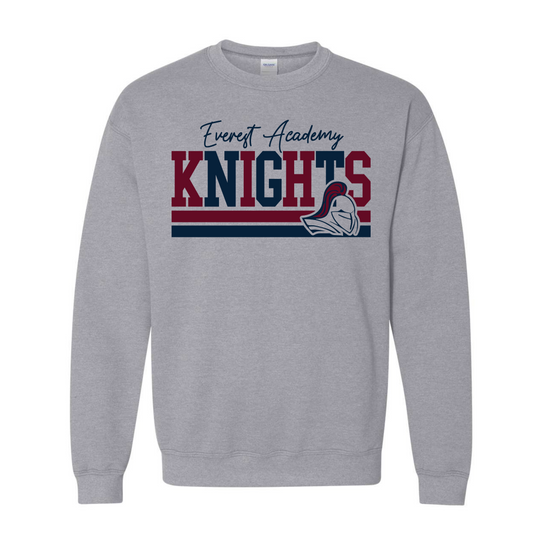 Adult Maroon/Navy Crewneck Sweatshirt