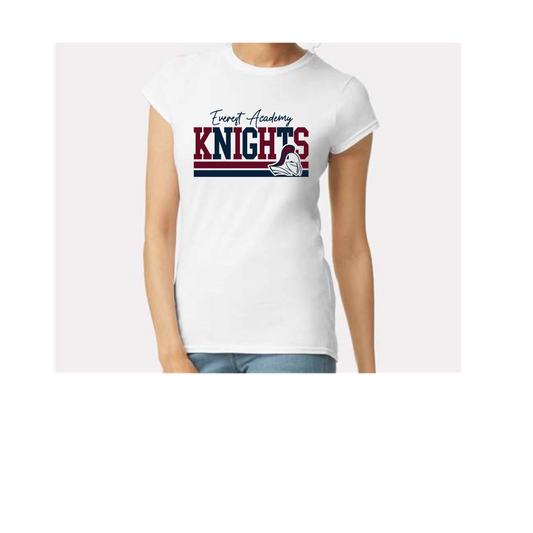 Maroon/Navy T-shirt Womens