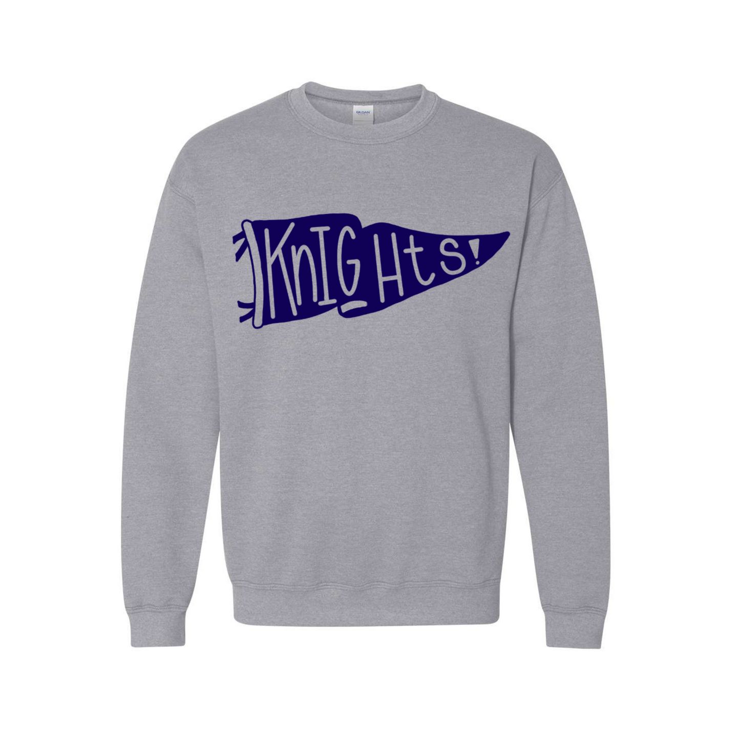 Youth Navy Flag Crewneck Sweatshirt