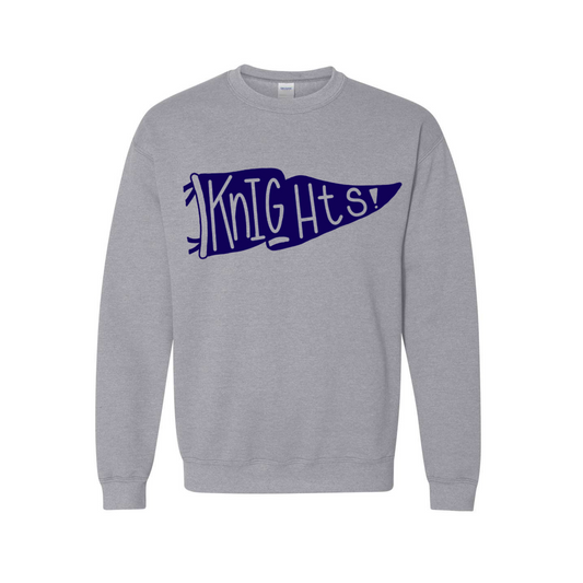 Youth Navy Flag Crewneck Sweatshirt